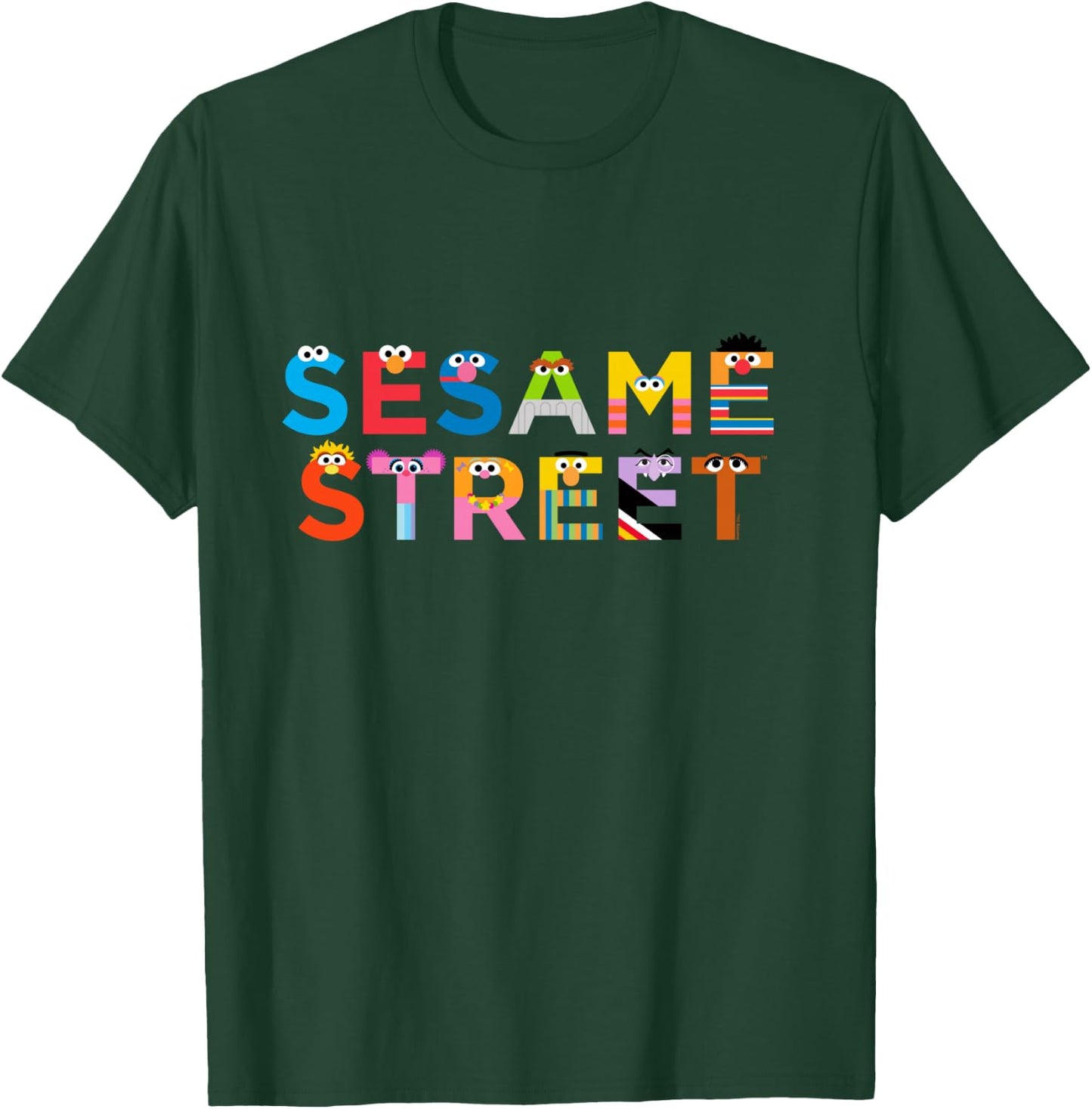 Sesame Street with Monster Letters T-Shirt - T-Shirt | Forest