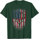 Hot Air Balloon Vintage USA Flag T-Shirt - T-Shirt | Forest
