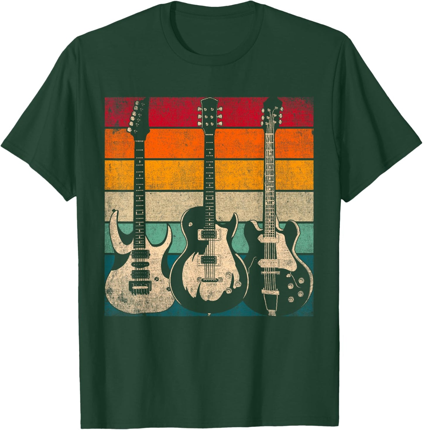 Retro Guitar T-Shirt - T-Shirt | Forest