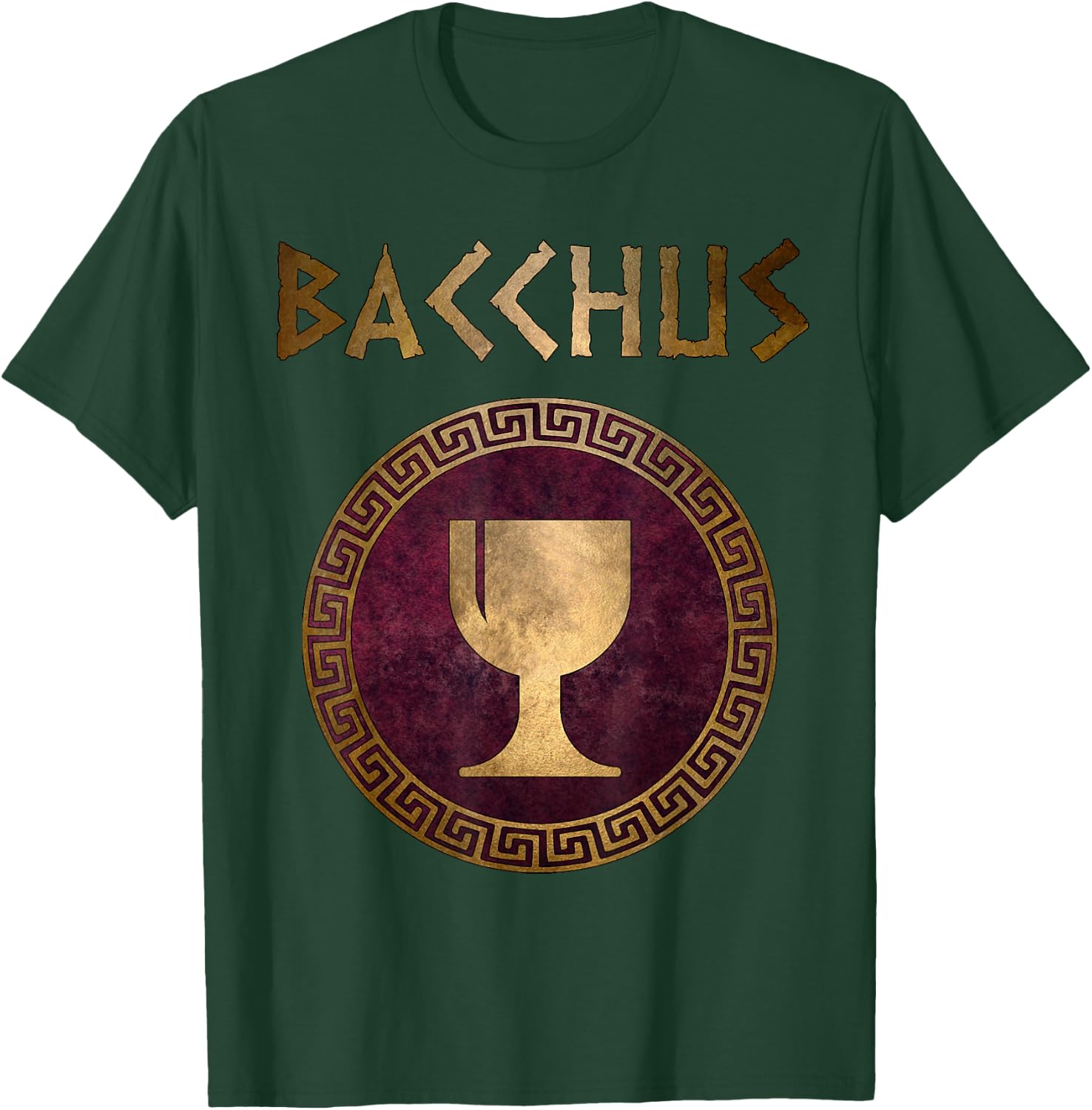 Bacchus Roman God of Wine and Feasts T-Shirt - T-Shirt | Forest