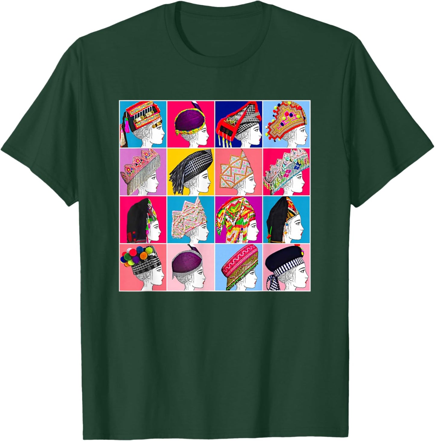 Hmong Shirt 12 Sisters 12 Hmong Women 12 Strong T-Shirt - T-Shirt | Forest