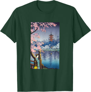 Vintage Woodblock Japanese Art T-Shirt - T-Shirt | Forest