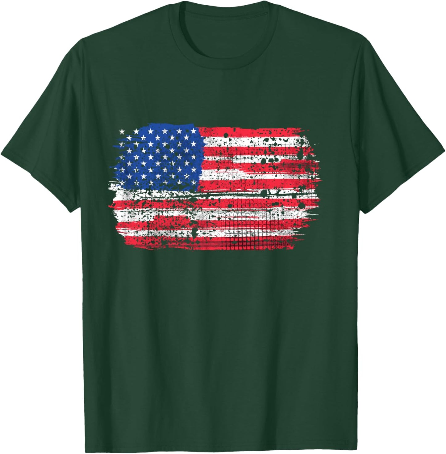 US Flag American Flag USA Flag 4th of July T-Shirt - T-Shirt | Forest