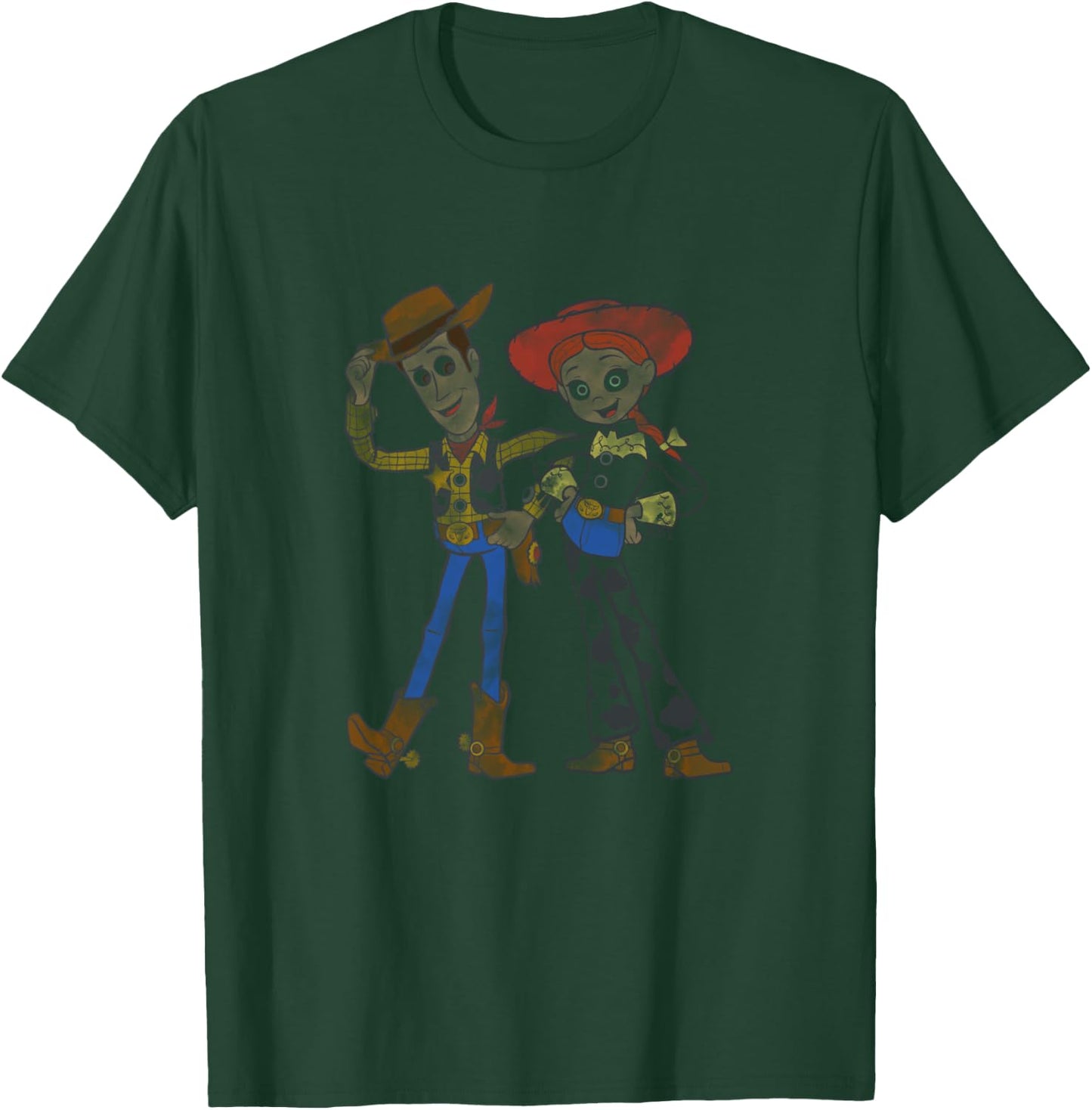 Disney Pixar Toy Story 4 Woody And Jessie T-Shirt - T-Shirt | Forest