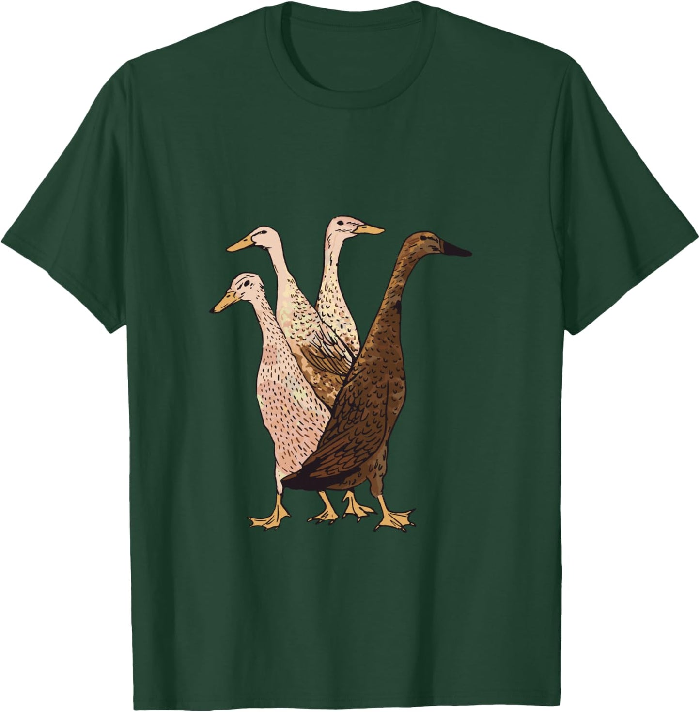 Running Duck Indian Runner duck T-Shirt - T-Shirt | Forest