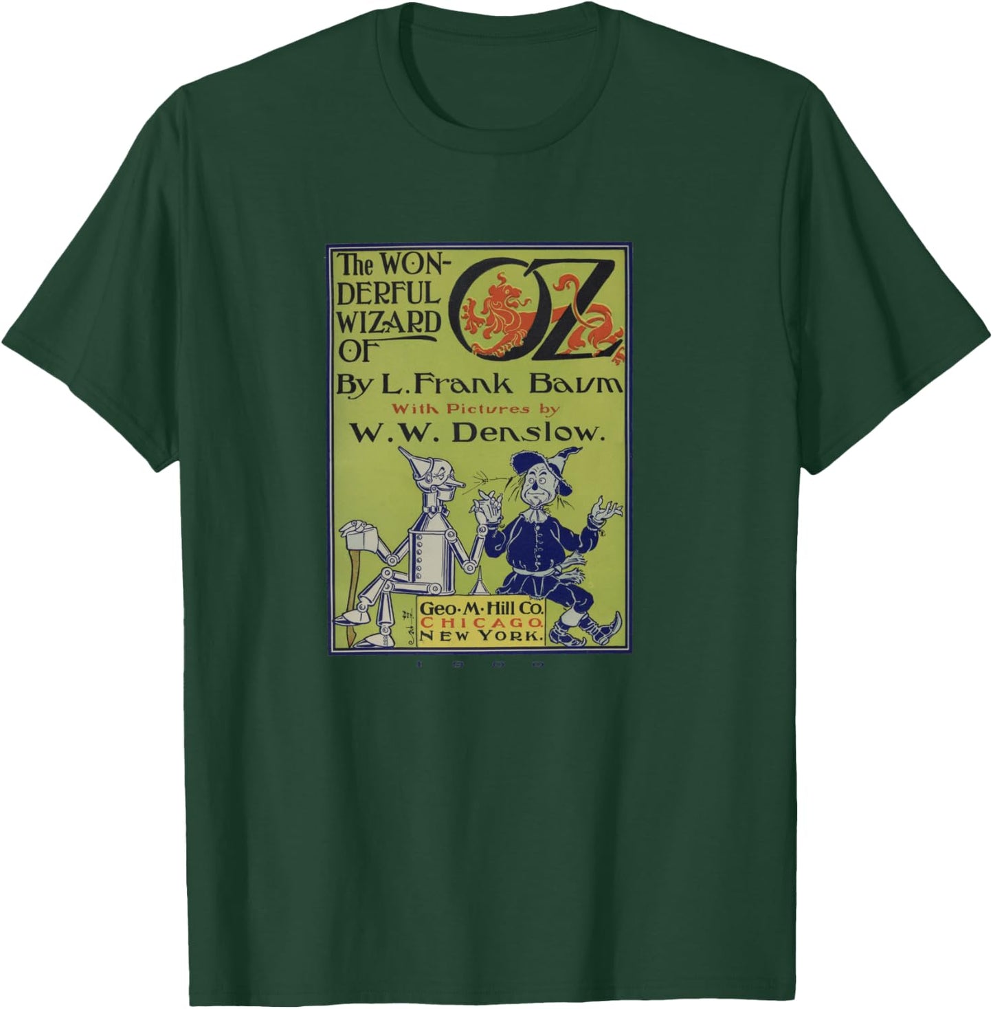 Vintage Scarecrow & Tin Man Vintage Wizard of OZ Book Poster T-Shirt - T-Shirt | Forest