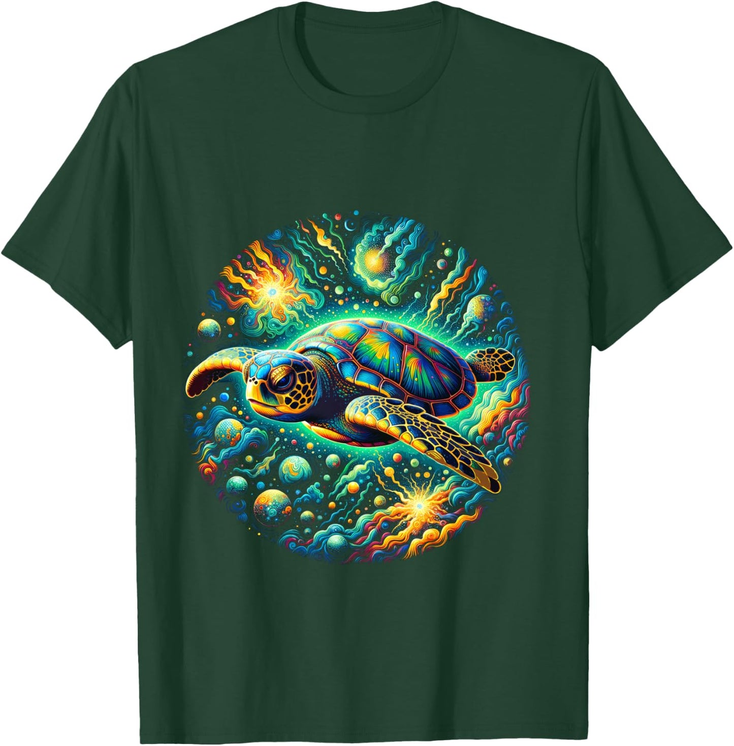 Sea Turtle Beach Lover Ocean Animal Graphic Novelty T-Shirt - T-Shirt | Forest