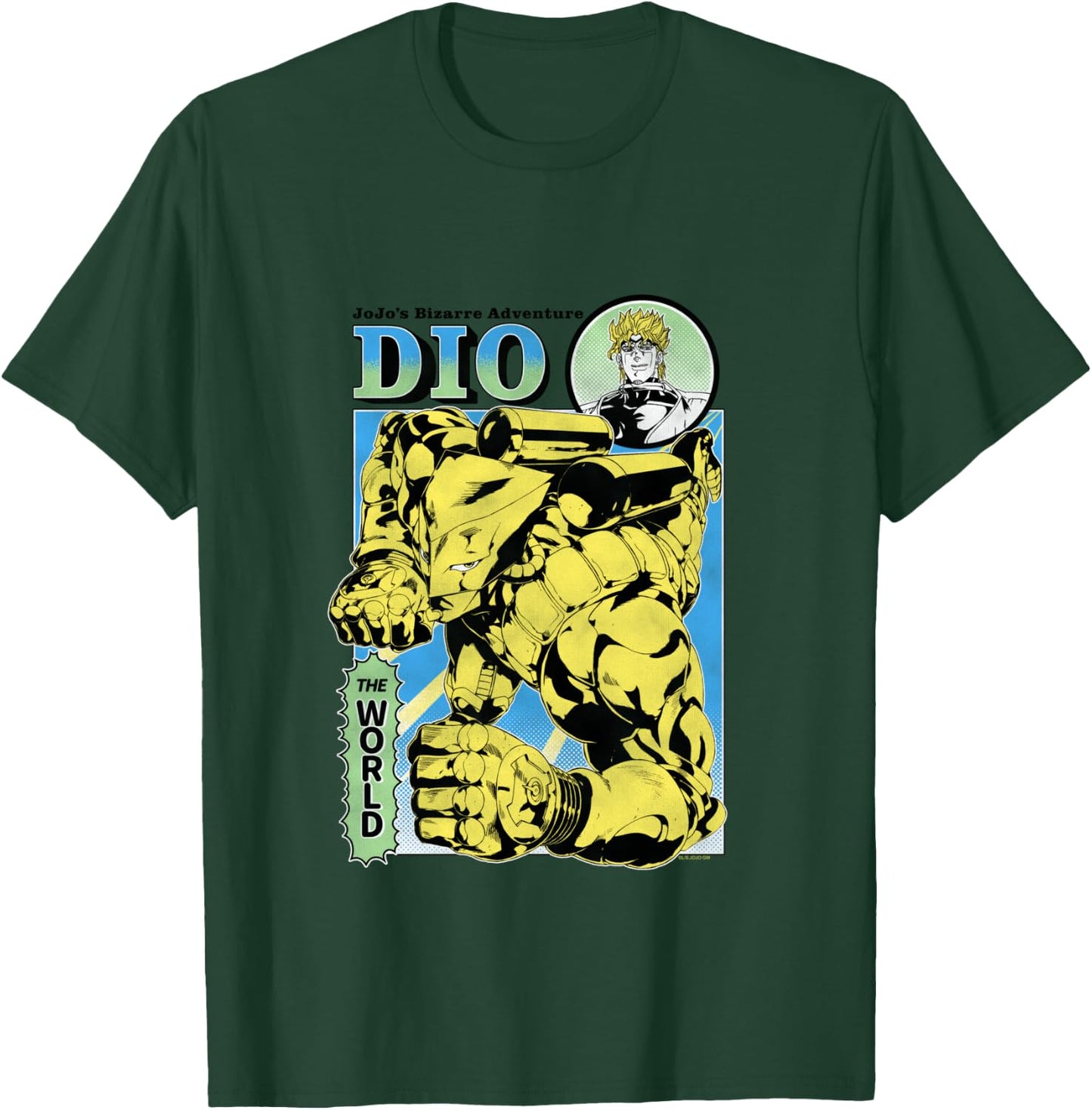 JoJo's Bizarre Adventure Part 3 DIO & The World Illustration T-Shirt - T-Shirt | Forest