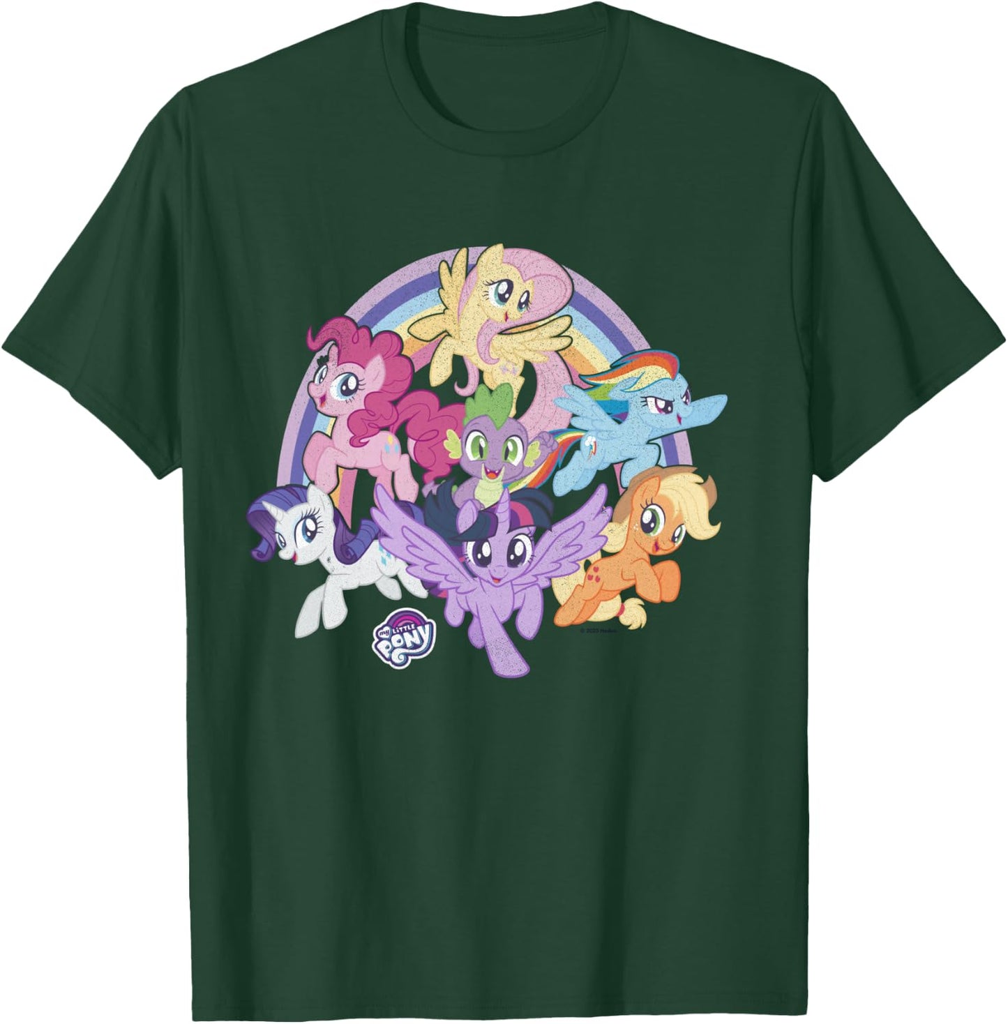 My Little Pony: Friendship Is Magic Rainbow Pony Group Shot T-Shirt - T-Shirt | Forest