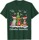 Chihuahua Dog Xmas Fa La La La Funny Ugly Christmas Sweater T-Shirt - T-Shirt | Forest