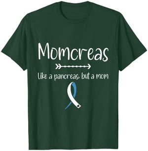 Momcreas Diabetes Mom Mothers Day Motherhood Pancreas T-Shirt - T-Shirt | Forest