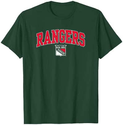 New York Rangers Arch Over Royal Officially Licensed T-Shirt - T-Shirt | Forest