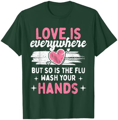 Vintage Flu Season Wash Your Hands Anti-Germ T-Shirt - T-Shirt | Forest