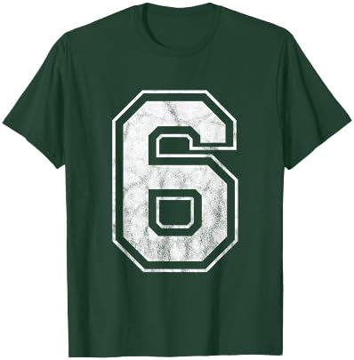 Number 6 T-Shirt - T-Shirt | Forest