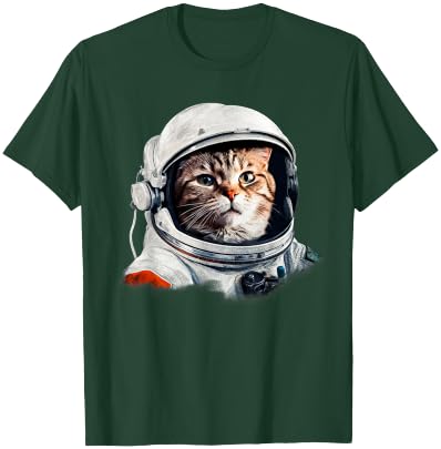 Funny Cat Astronaut Costume Space Cats Owner T-Shirt - T-Shirt | Forest