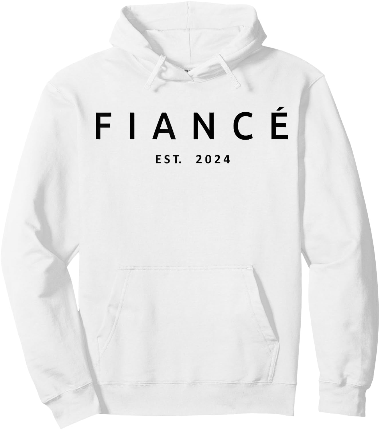 Fiancé Est. 2024, Engaged Future Husband Engagement, Fiancé Hoodie - Hoodie | White