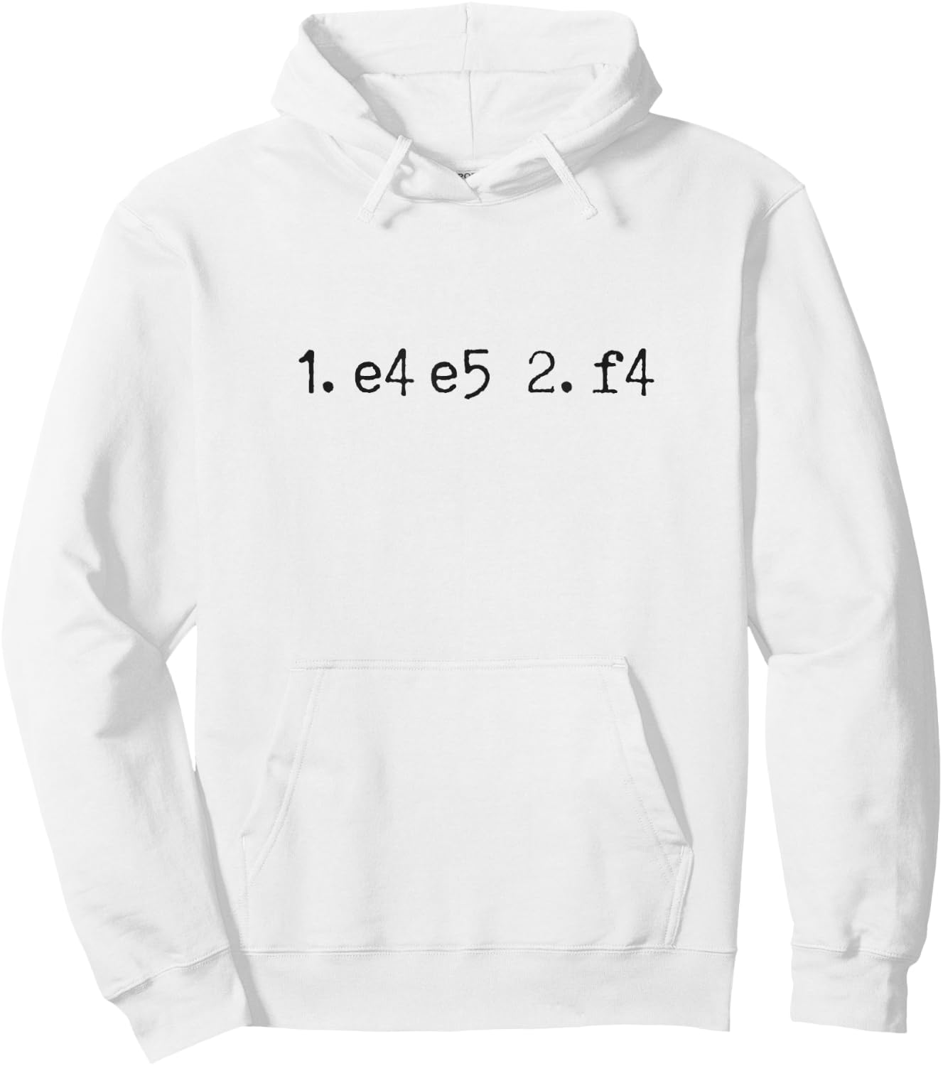 King's Gambit Chess Move Notation Chess Opening Chess Hoodie - Hoodie | White