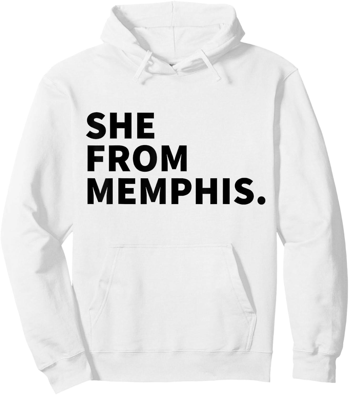She From Memphis Hoodie - Hoodie | White