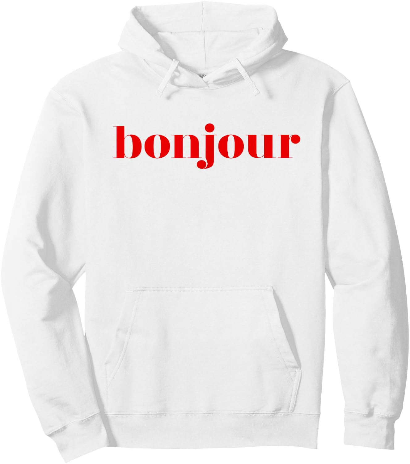 Bonjour - French Lover Gift Hoodie - Hoodie | White