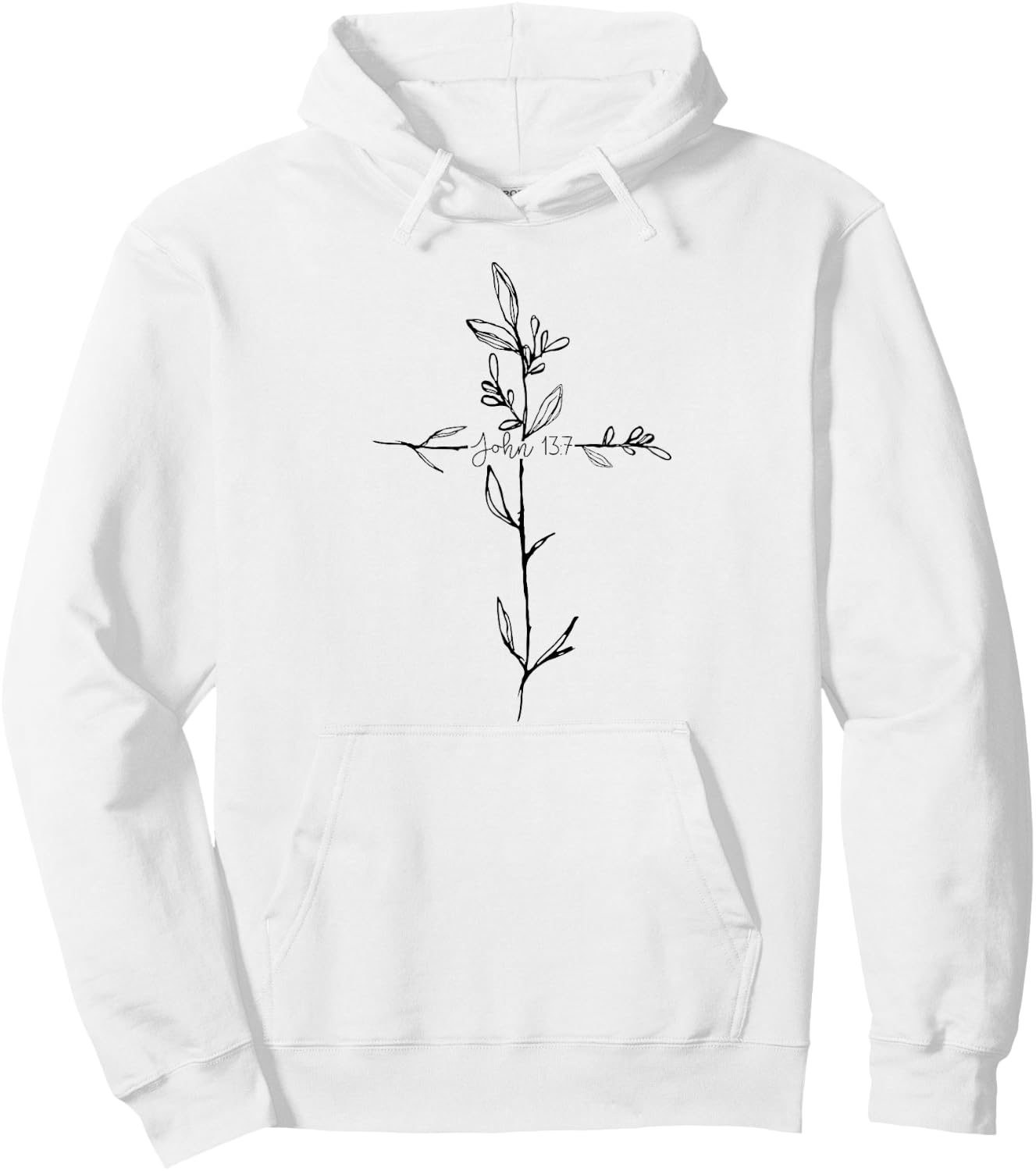 John 13 7 Bible Verse Christian Faith Cross T Shirt Hoodie - Hoodie | White