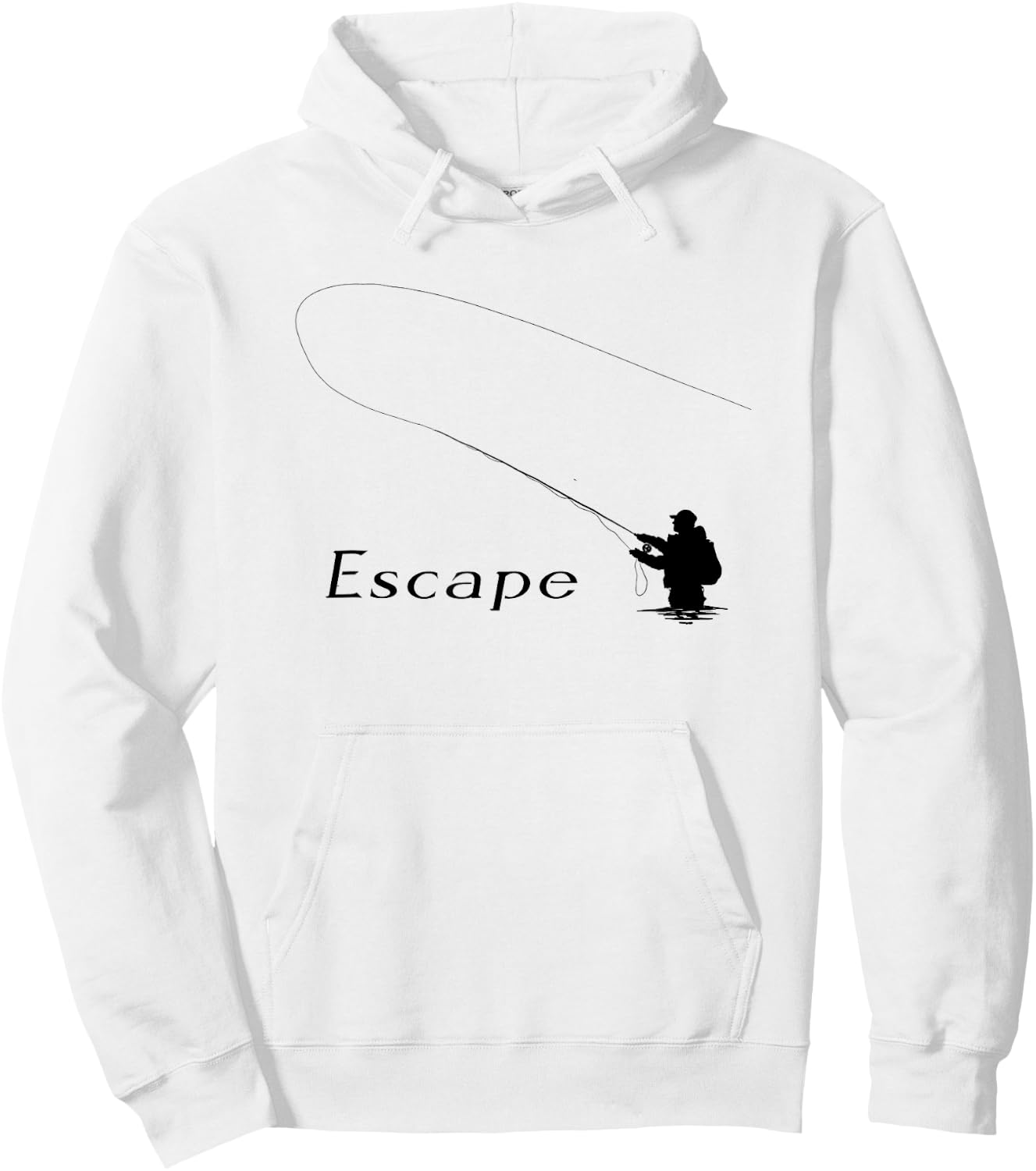 Retro Fly Fishing - Fly Fishing Enthusiast Hoodie - Hoodie | White