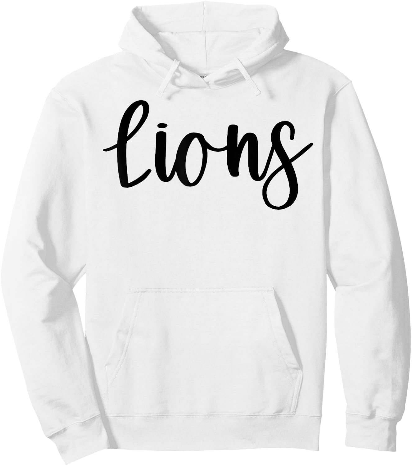 Lions School Spirit Team Mascot Game Night Hoodie - Hoodie | White