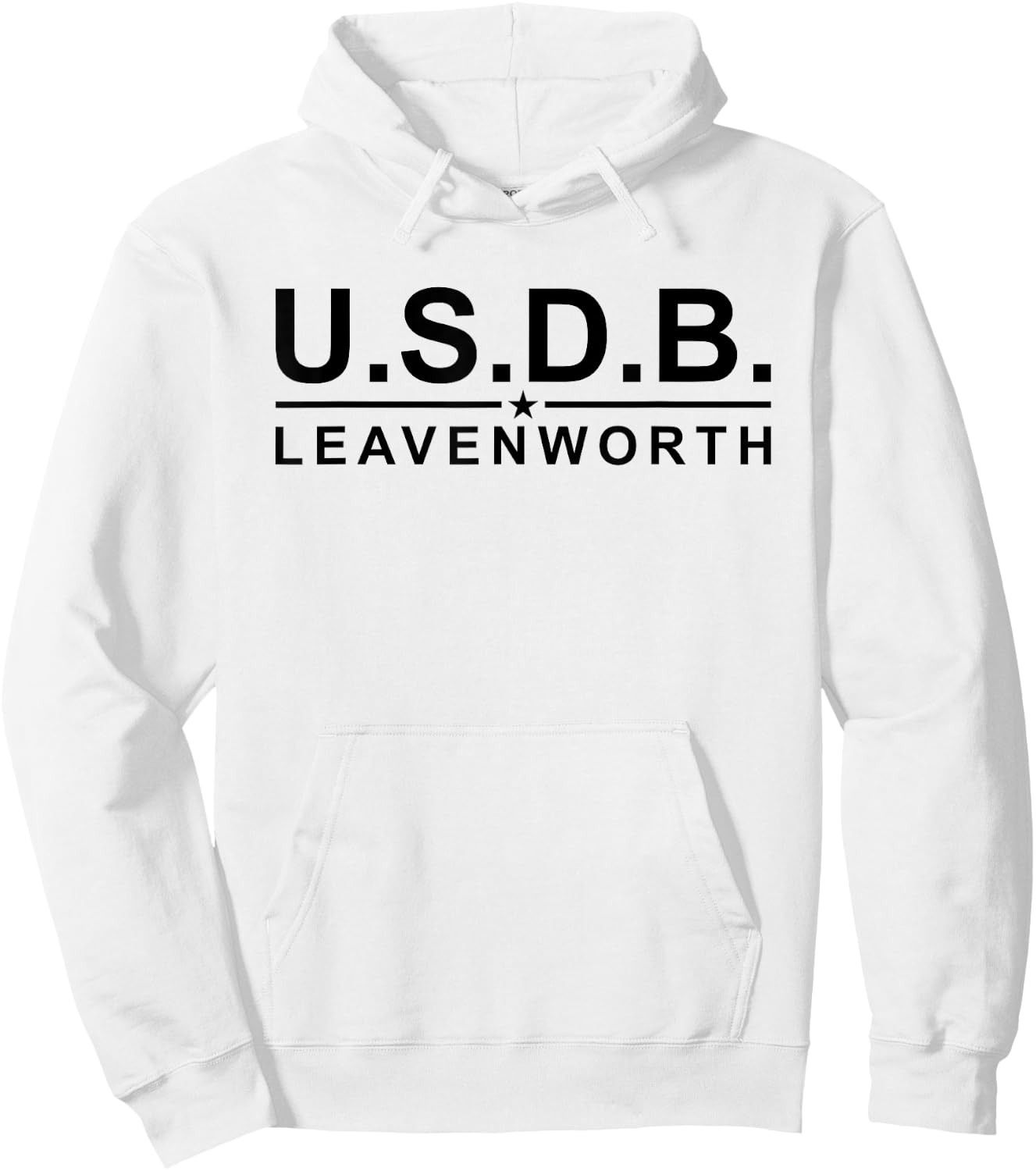 Usdb Fort Leavenworth Kansas Hoodie - Hoodie | White
