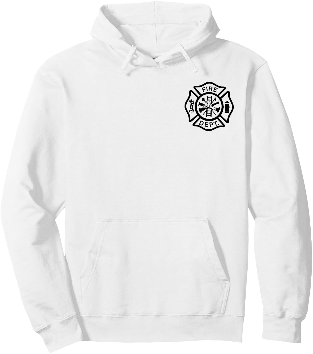 Fire Department Logo Uniform Fireman Symbol Firefighter Gear Hoodie - Hoodie | White