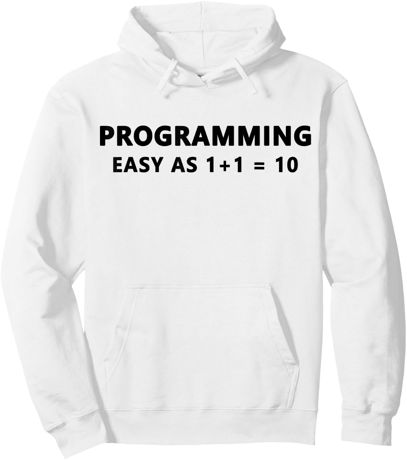 Funny Programming Binary System Coding Hoodie - Hoodie | White