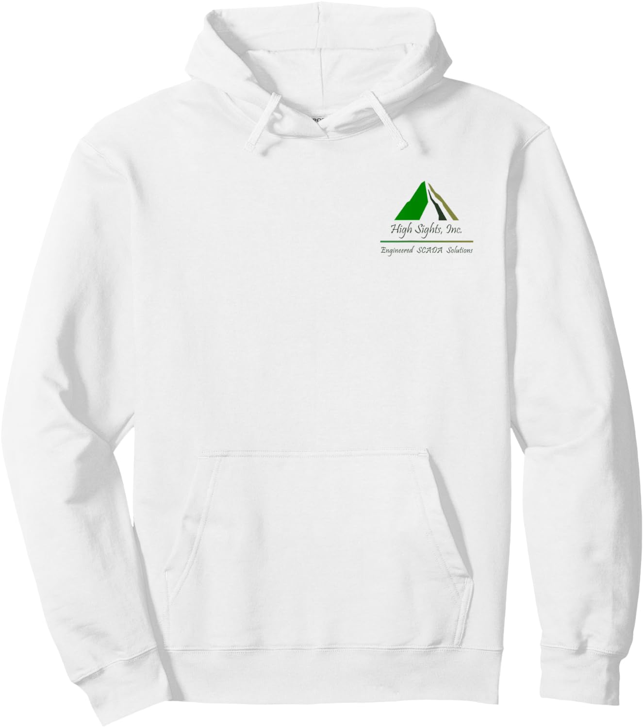 High Sights Inc. Engineered Scada Solutions Logo Design Hoodie - Hoodie | White
