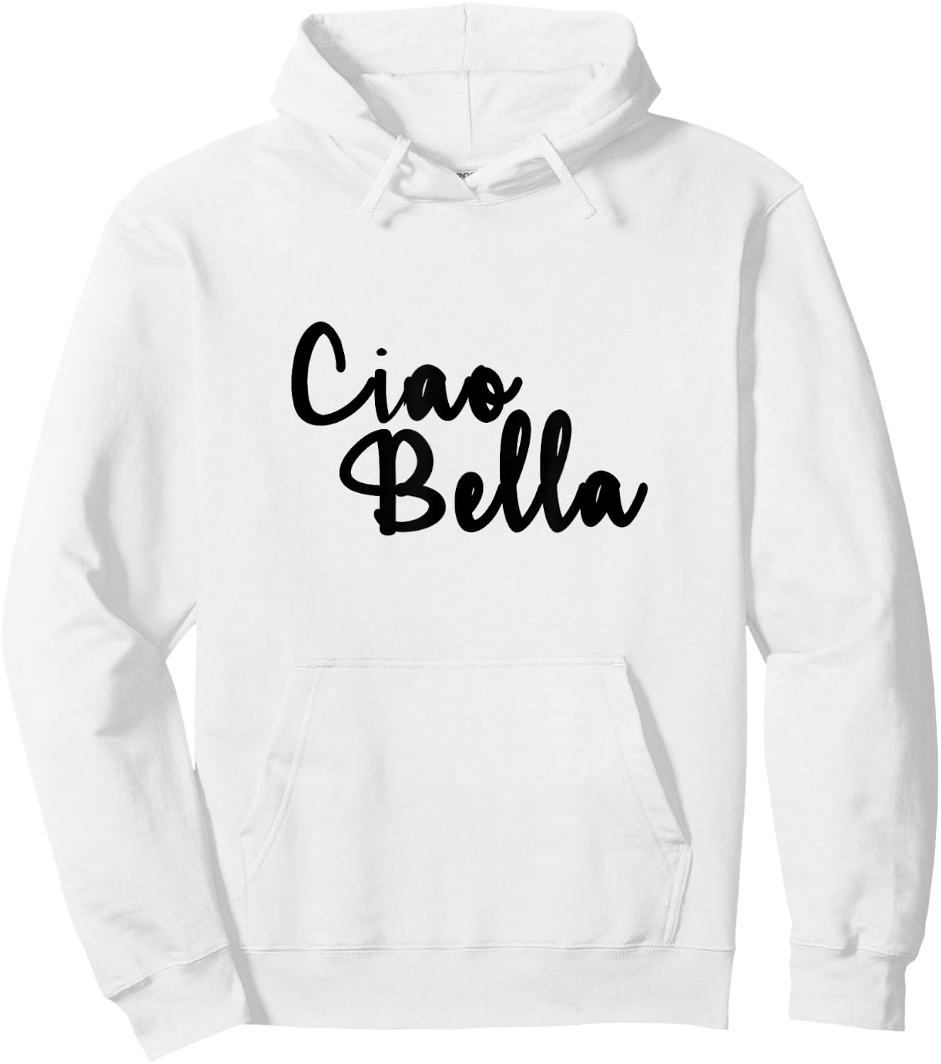 Ciao Bella Italian Cool Short Hoodie - Hoodie | White