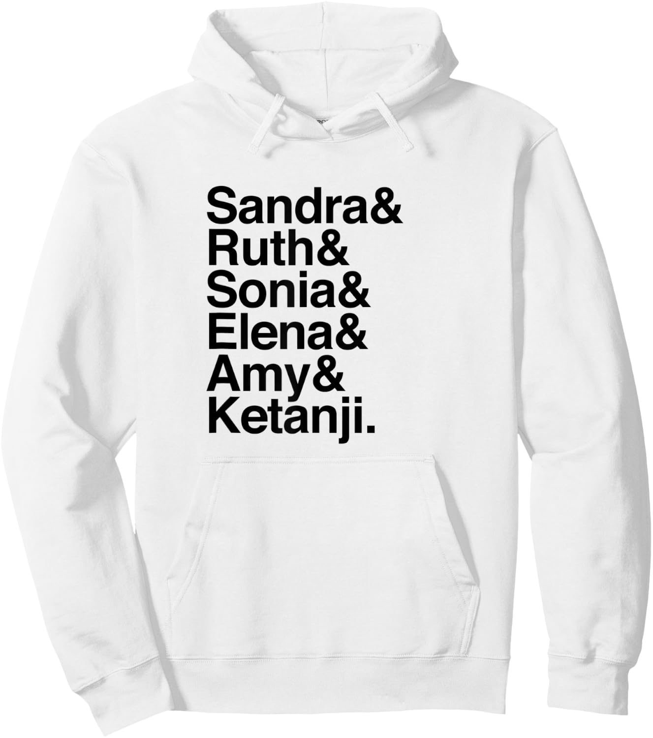 Women Supreme Court Justices - Female SCOTUS Helvetica List Hoodie - Hoodie | White