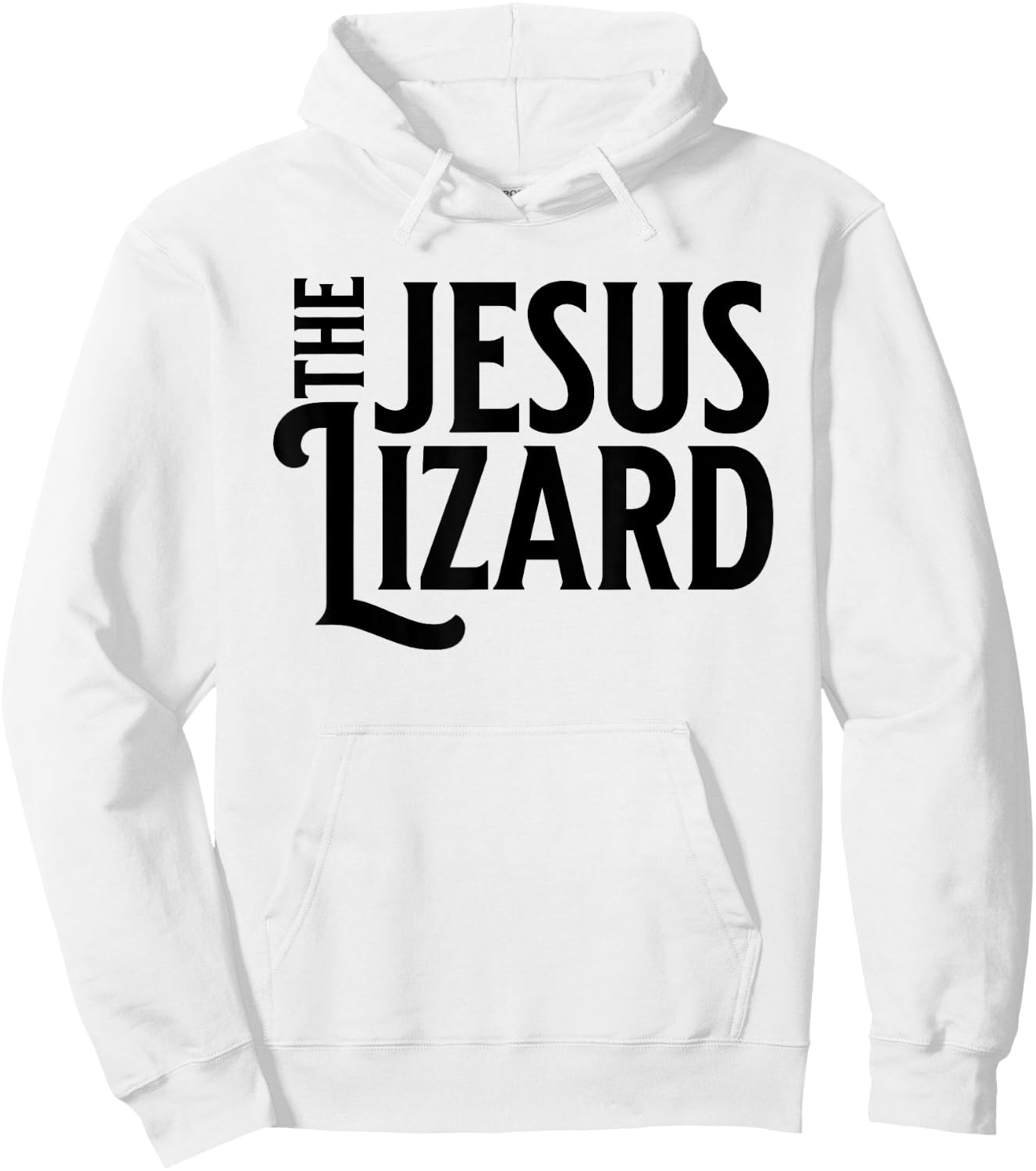 The Jesus Lizard Black Retro Vintage Text On Hoodie - Hoodie | White