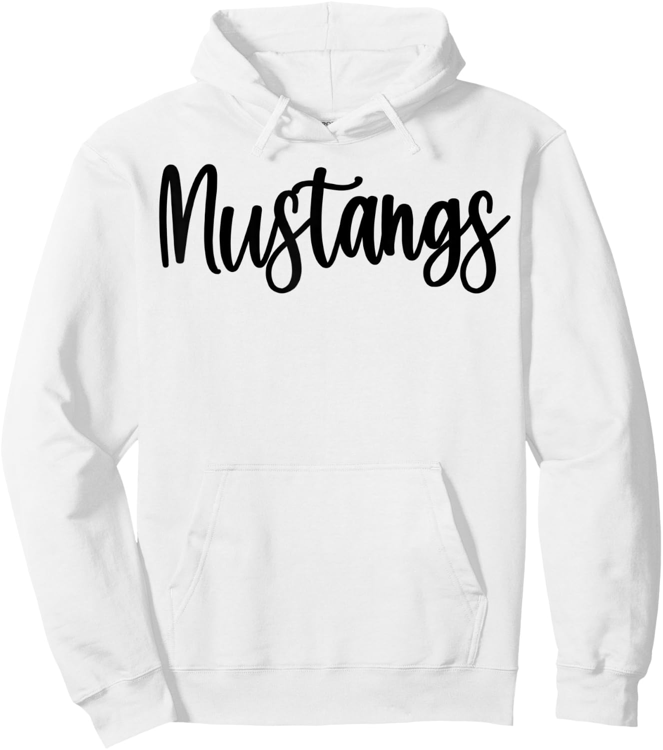 Mustangs School Spirit Team Mascot Game Night Hoodie - Hoodie | White