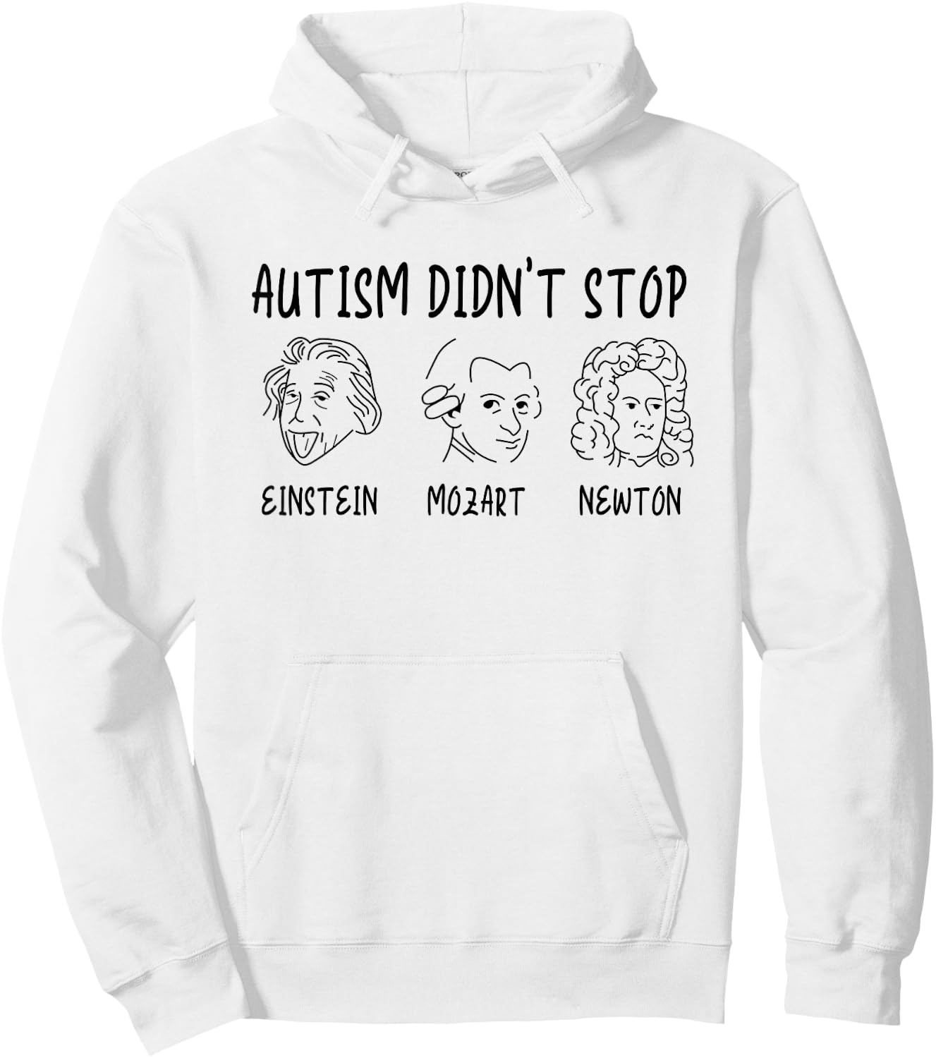 Autism Awareness Shirts Autism Didn't Stop Hoodie - Hoodie | White