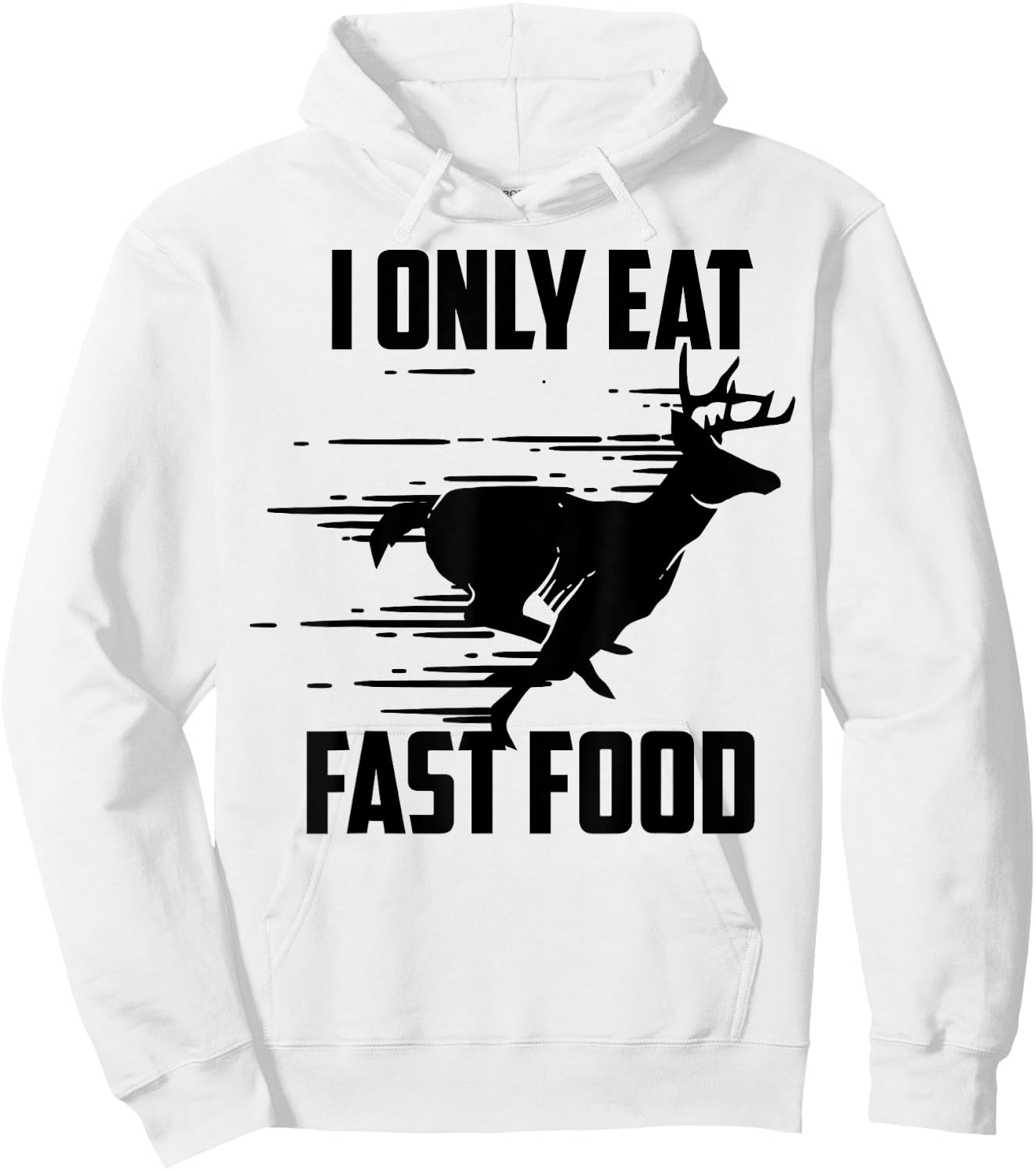 I Only Eat Fast Food - Cute I Love Comfort Food Shirt Gift Hoodie - Hoodie | White
