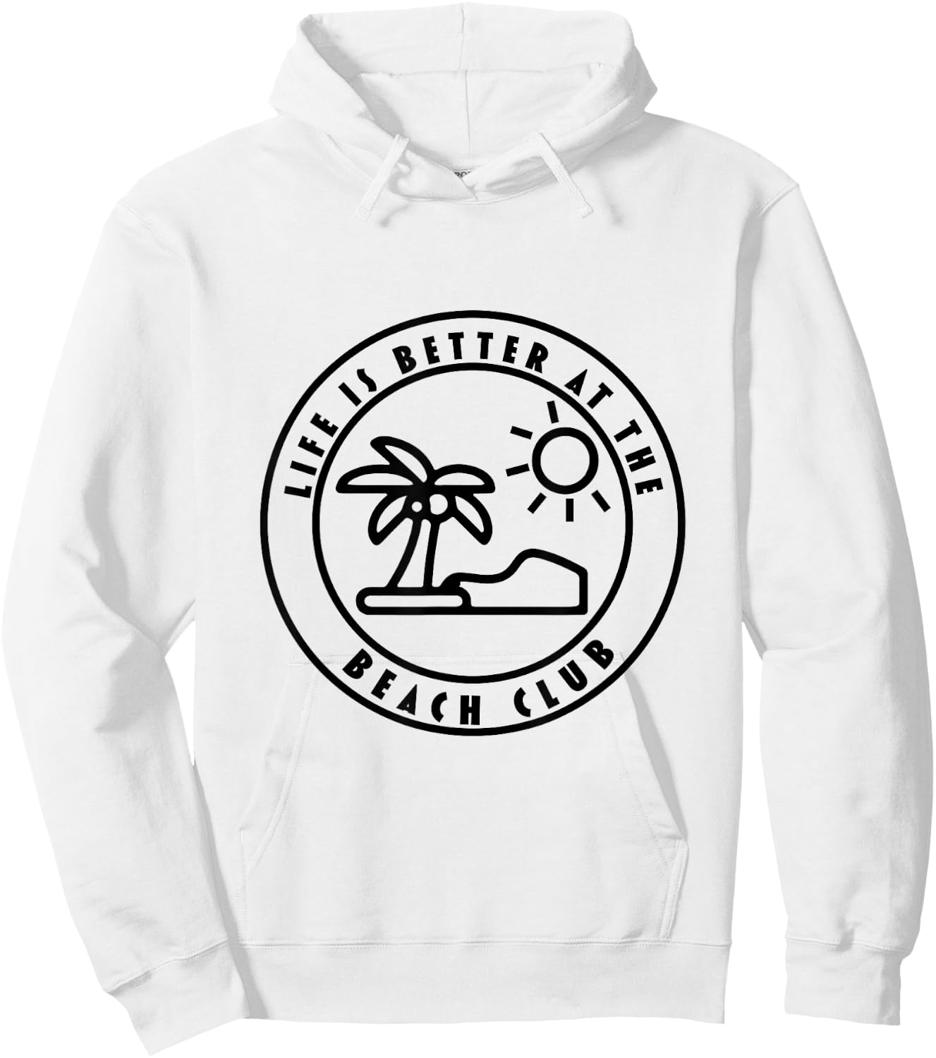 Life is Better At The Beach Summer Surfer Men Women Youth Hoodie - Hoodie | White