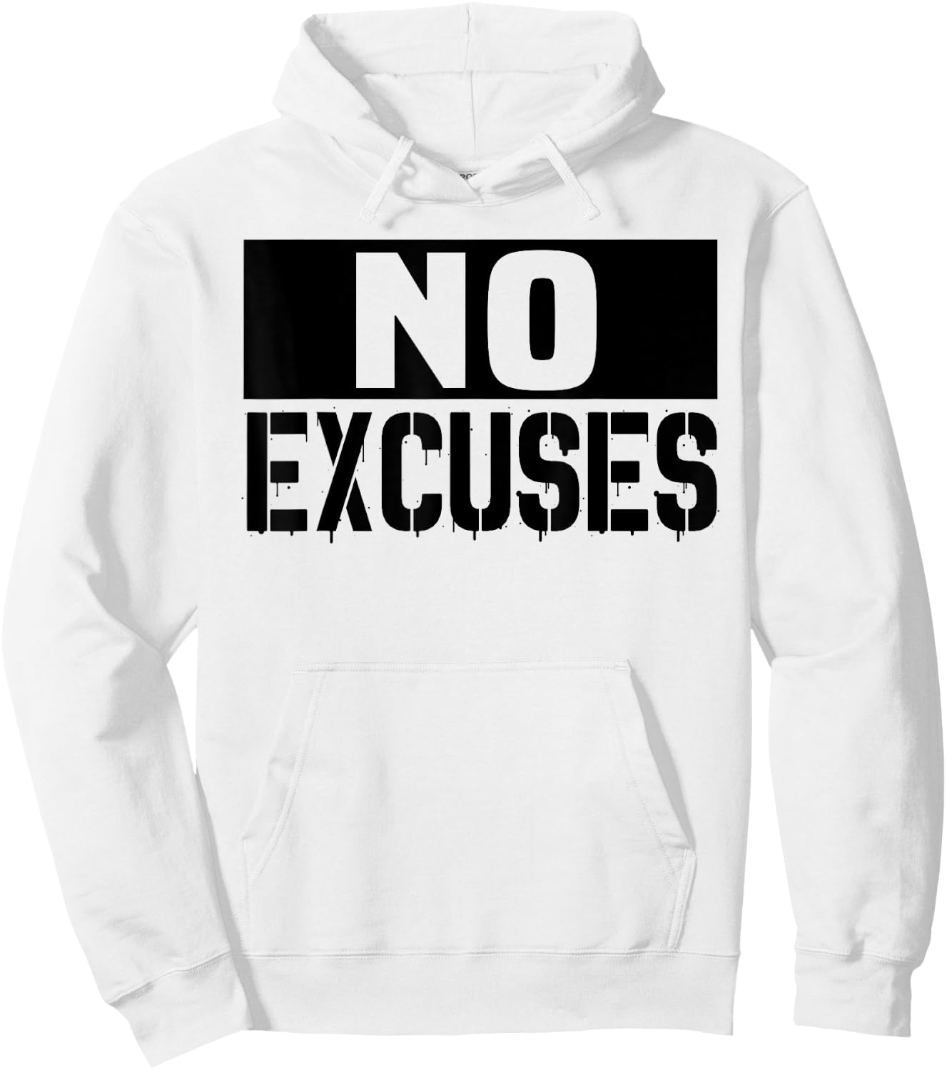 No Excuses Motivational Workout Training Gift ,Women Hoodie - Hoodie | White