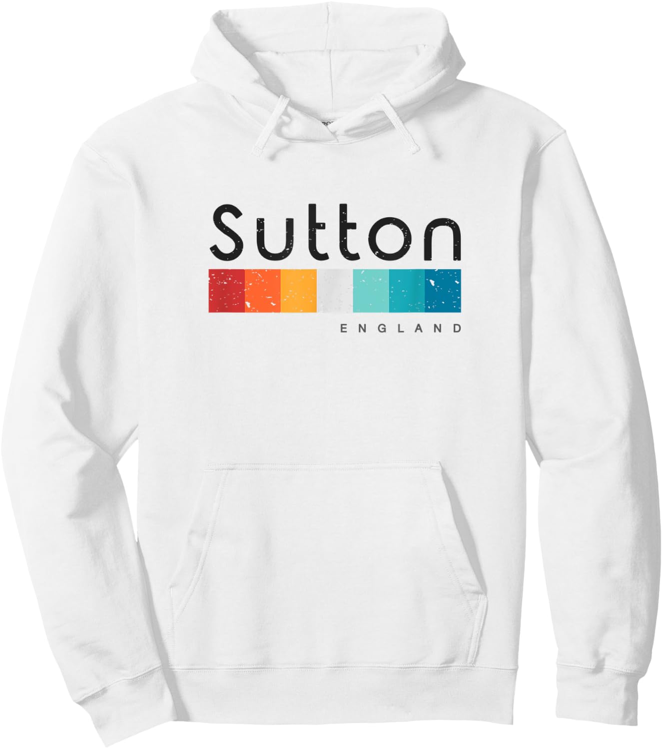 Sutton England UK Hoodie - Hoodie | White