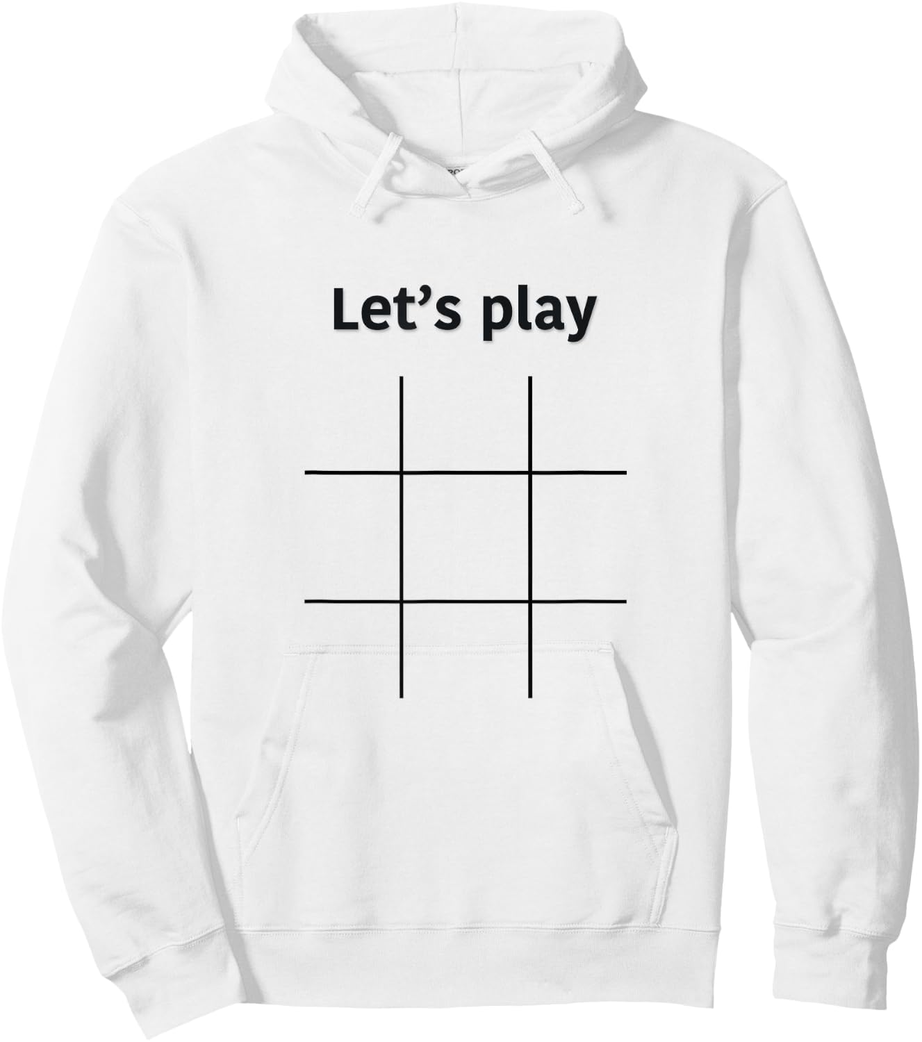 Tic Tac Toe Hoodie - Hoodie | White