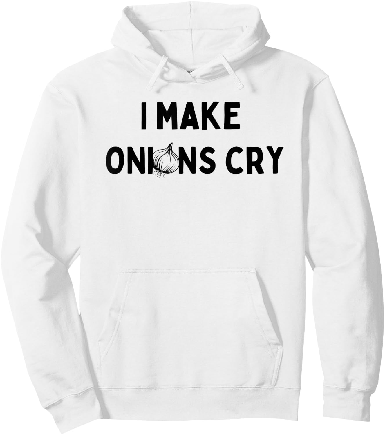 I Make Onions Cry Cook Hoodie - Hoodie | White