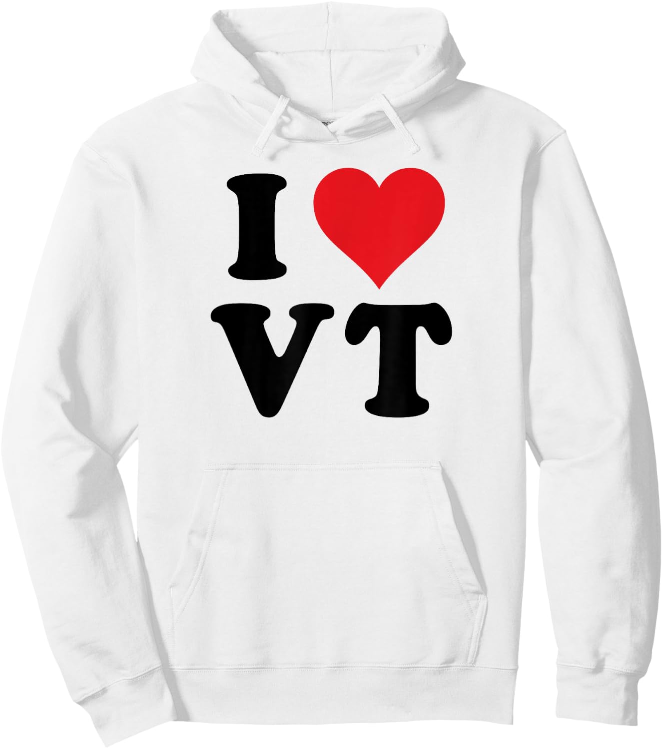 I Heart VT Initials I Love V.T. First And Last Name V T Hoodie - Hoodie | White