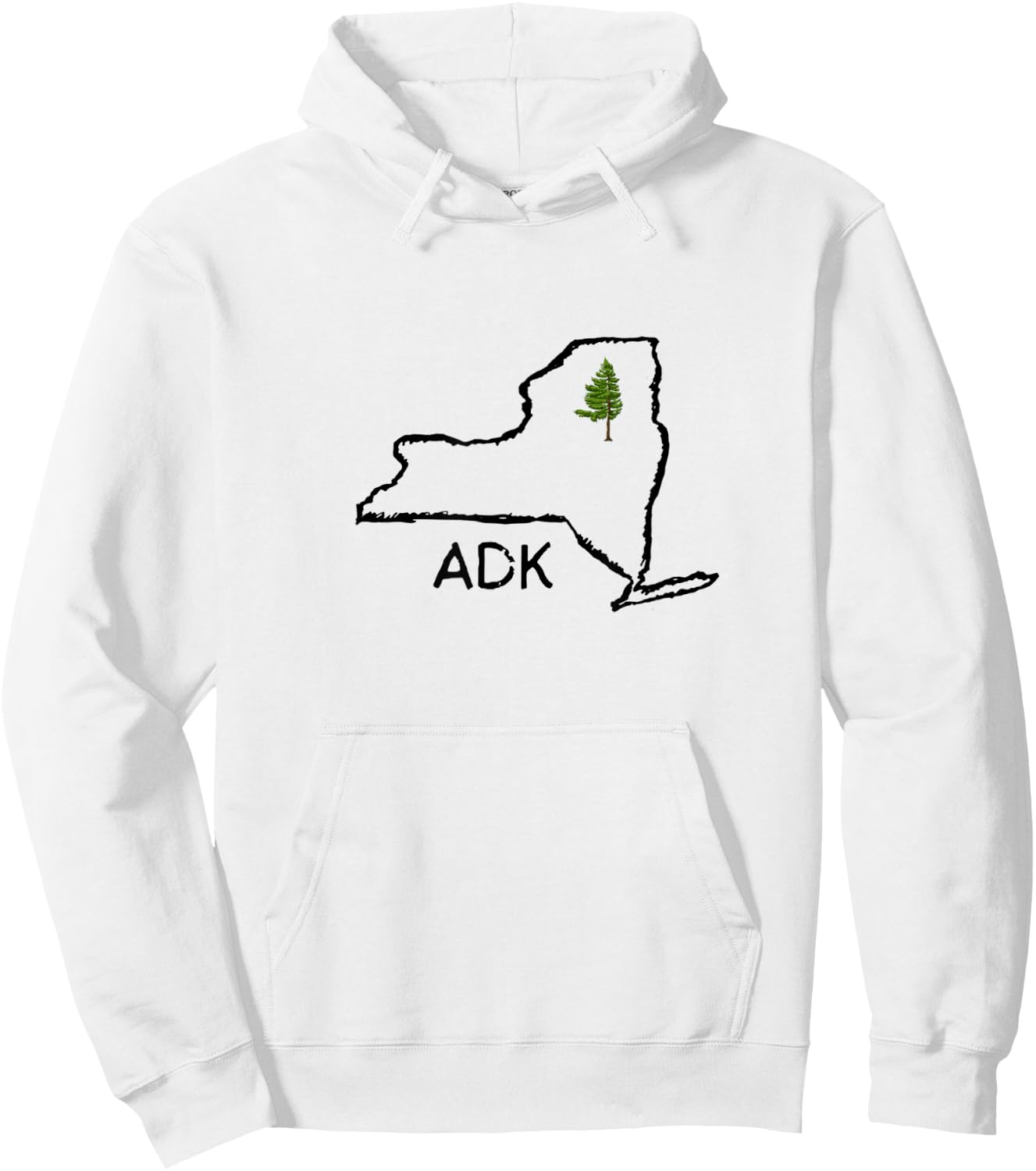 Adk Ny Hoodie - Hoodie | White