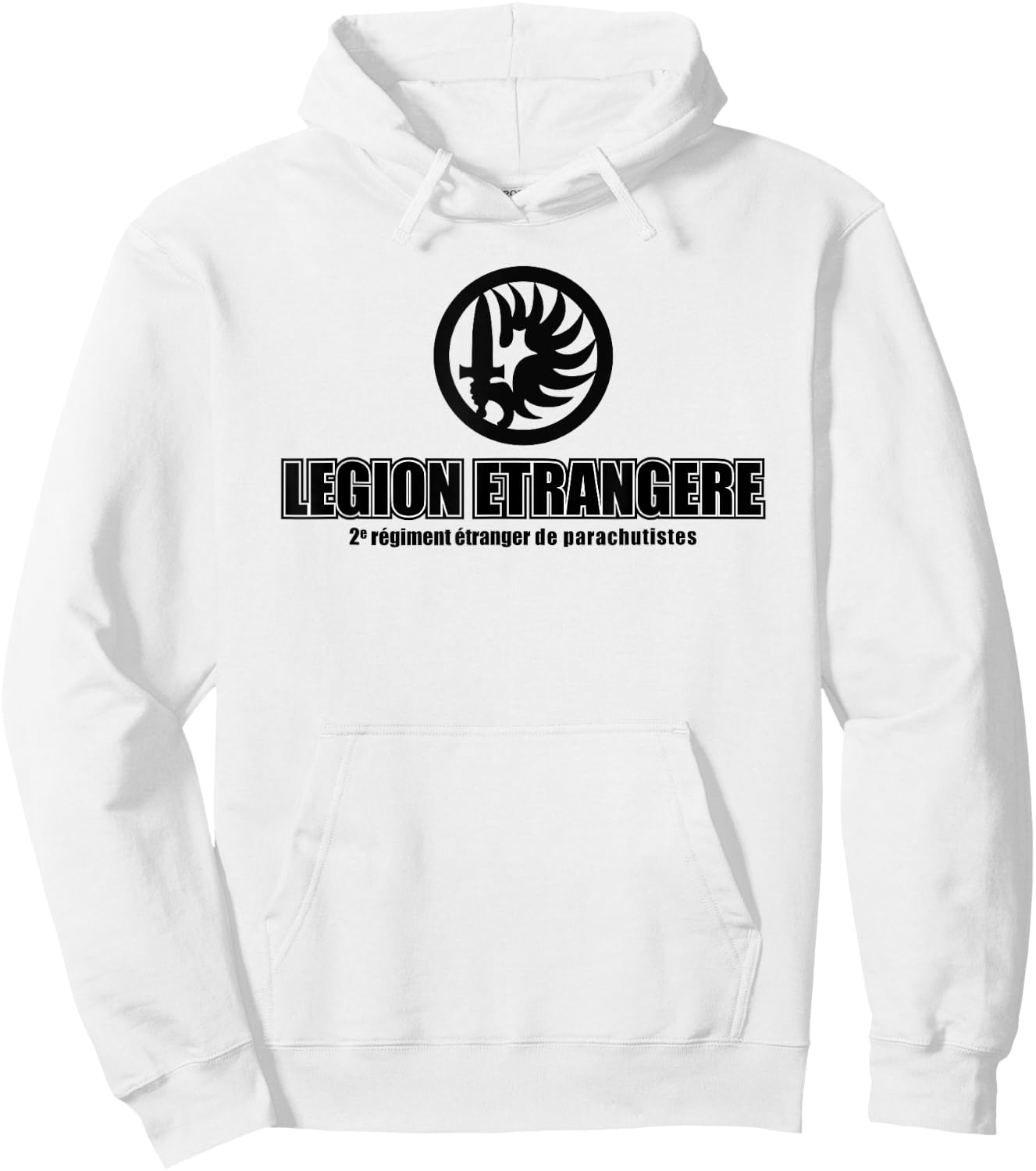 French Foreign Legion Paratrooper T shirt - 2 Rep Hoodie - Hoodie | White