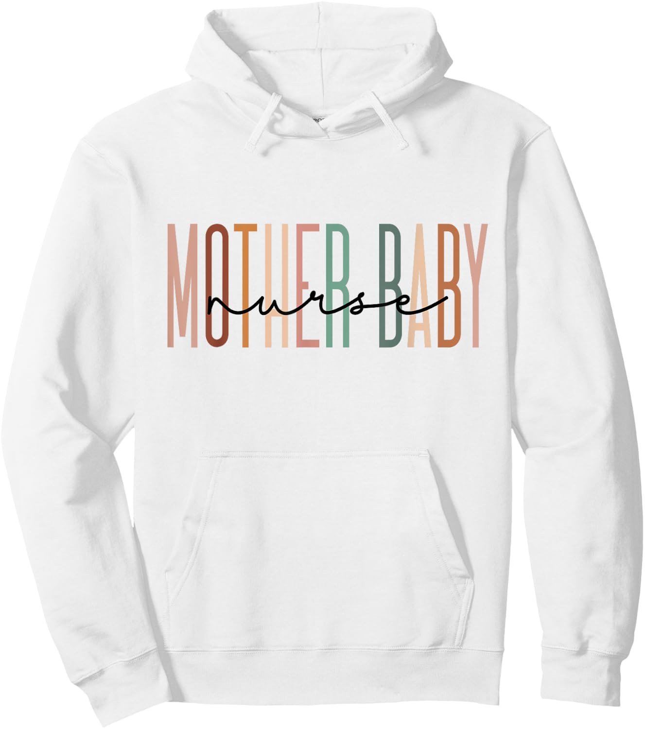 Mother Baby Nurse Postpartum Mom Baby Nursing Graduation Hoodie - Hoodie | White