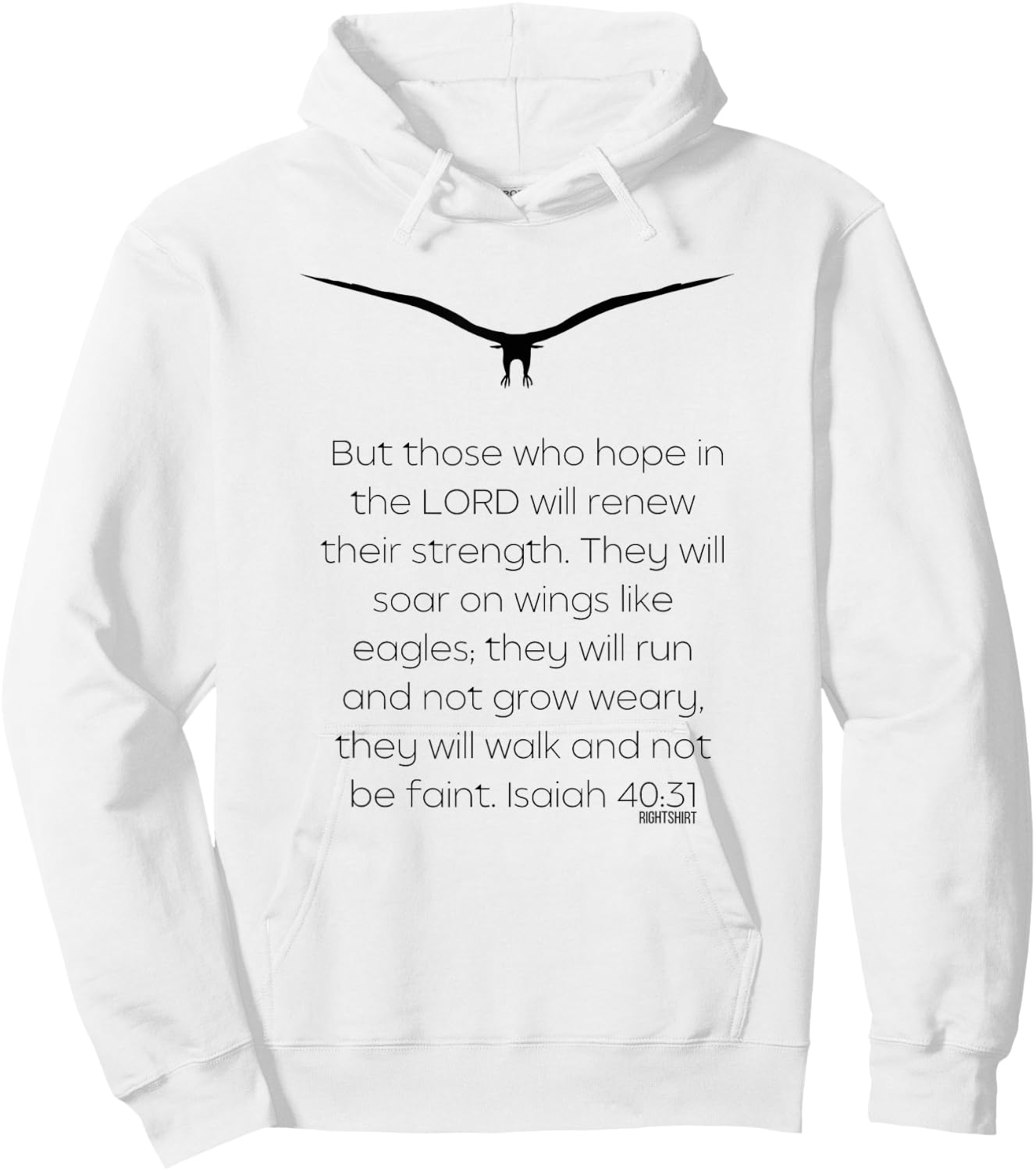 But Those Who HOPE In The LORD Will Renew Their Strength Hoodie - Hoodie | White