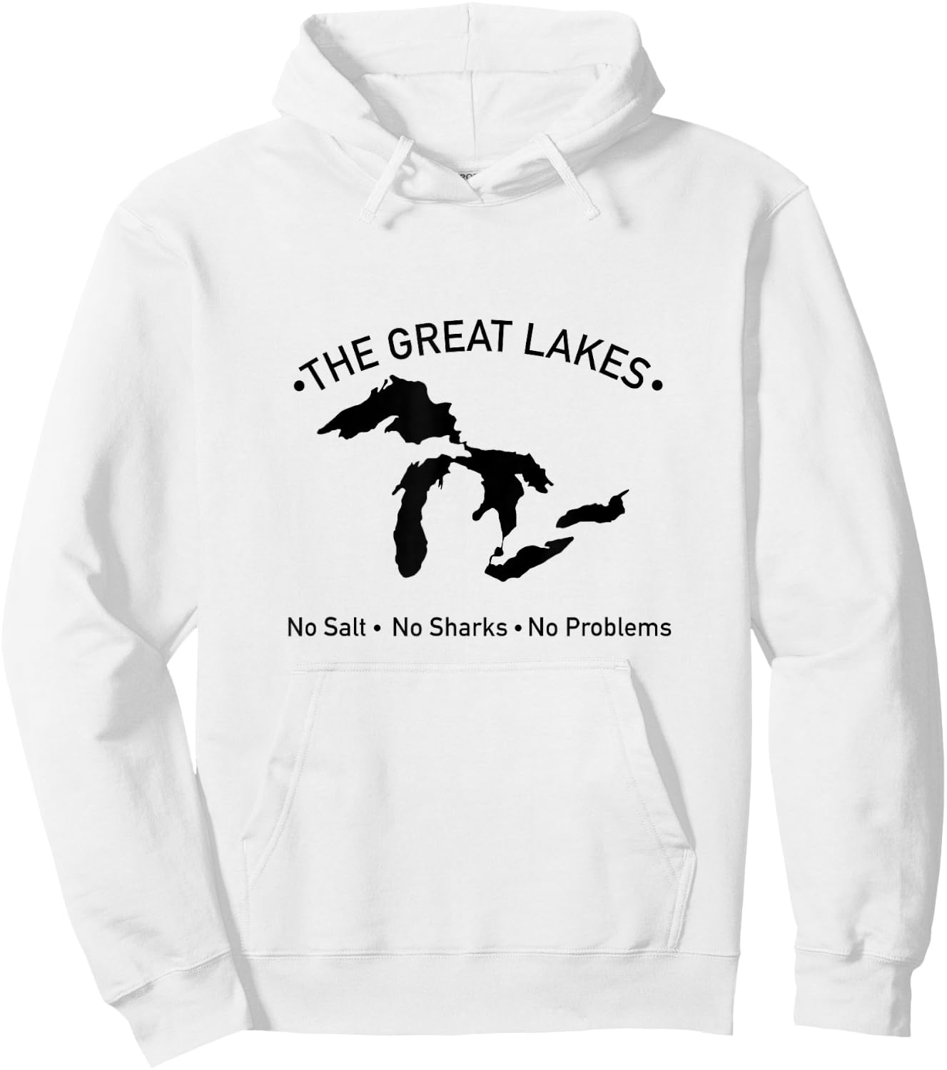 No Salt, No Sharks, No Problem Hoodie - Hoodie | White