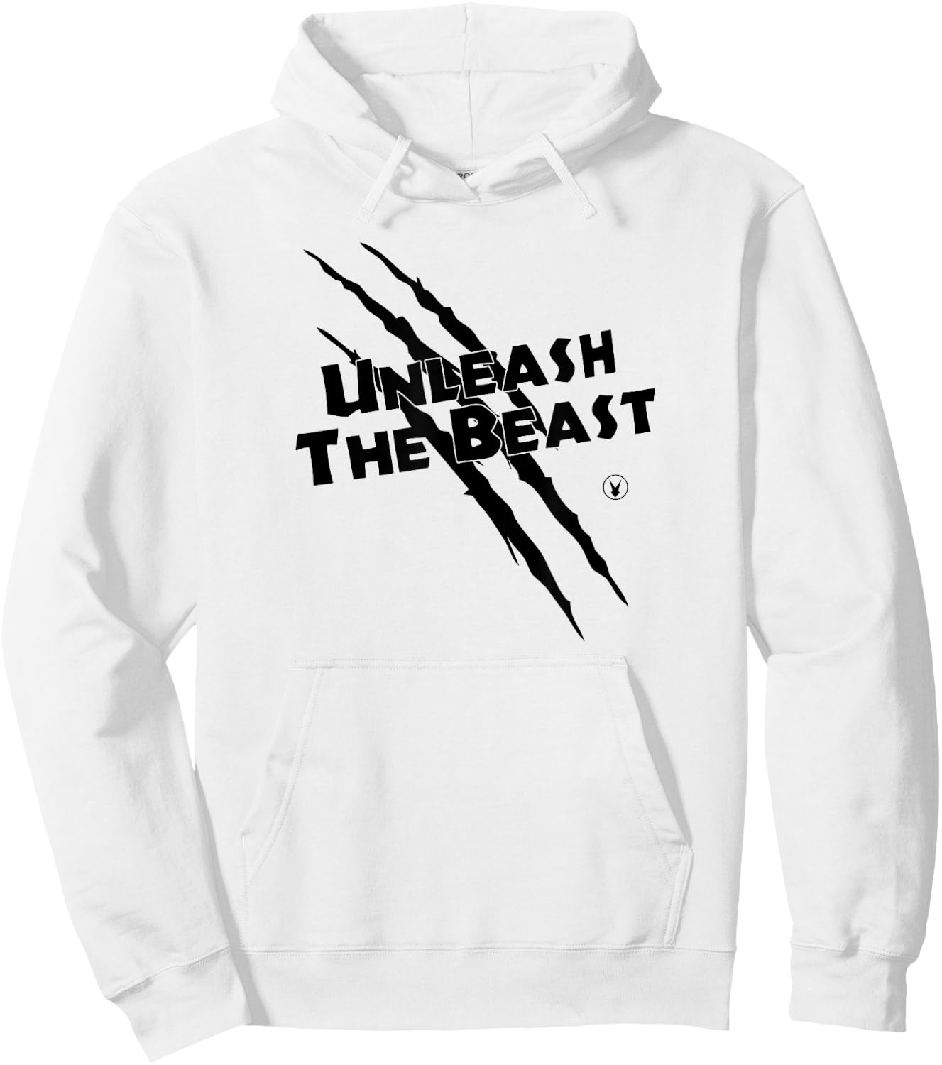 UNLEASH THE BEAST C734 Gym Rabbit Workout Motivation Hoodie - Hoodie | White
