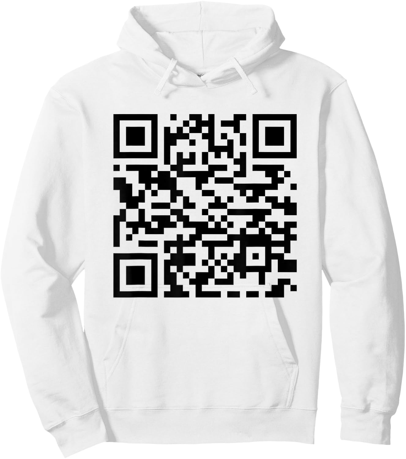 Funny QR President Trump Dancing Scan And Dance ( 2 Side) Hoodie - Hoodie | White