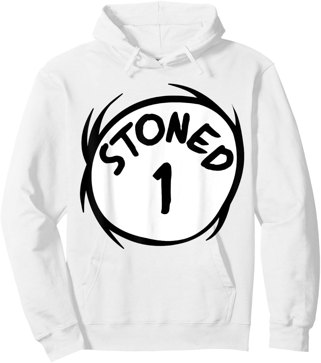 Stoned 1 Funny 4:20 Weed Stoner Matching Couple Group Hoodie - Hoodie | White
